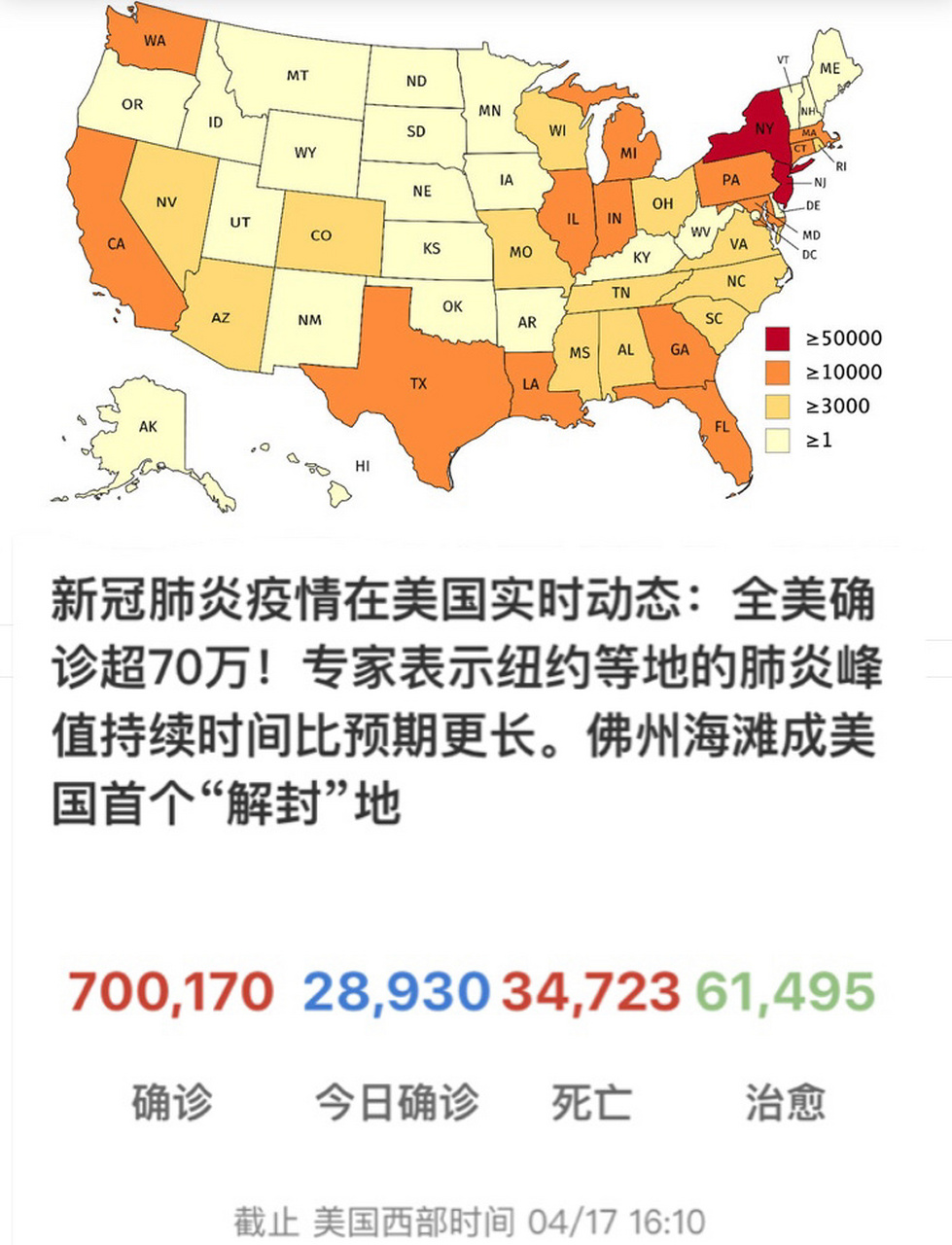 美國疫情最新概述與動態更新