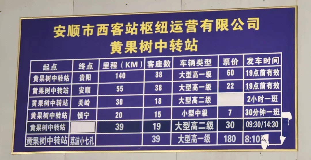 貴州安順大巴車最新時間表詳解及最新更新時間通知